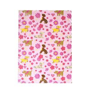 Way To Celebrate Cute Puppy Dogs Velvet Plush Throw Blanket 50" x 60" Multicolor